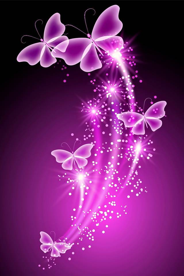 Neon Butterflies Sprinkling Magic Diamond Painting