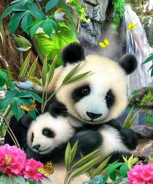 3D Panda Diamond Painting Kit