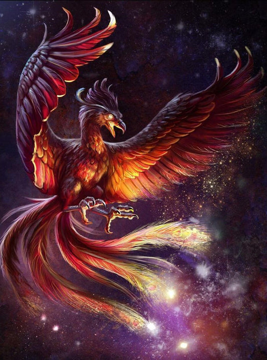 Phoenix In Galaxy- Diamond Painting