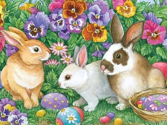 10 Pcs Easter 5D Diamond Painting Kits for Kids Bunny Art Craft Kit with  – giftswop