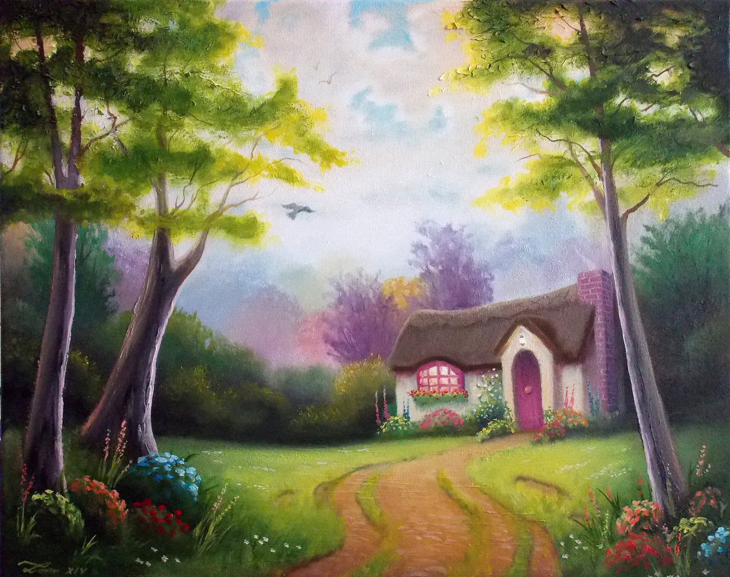 Rose Cottage - Art by Liam Kelly