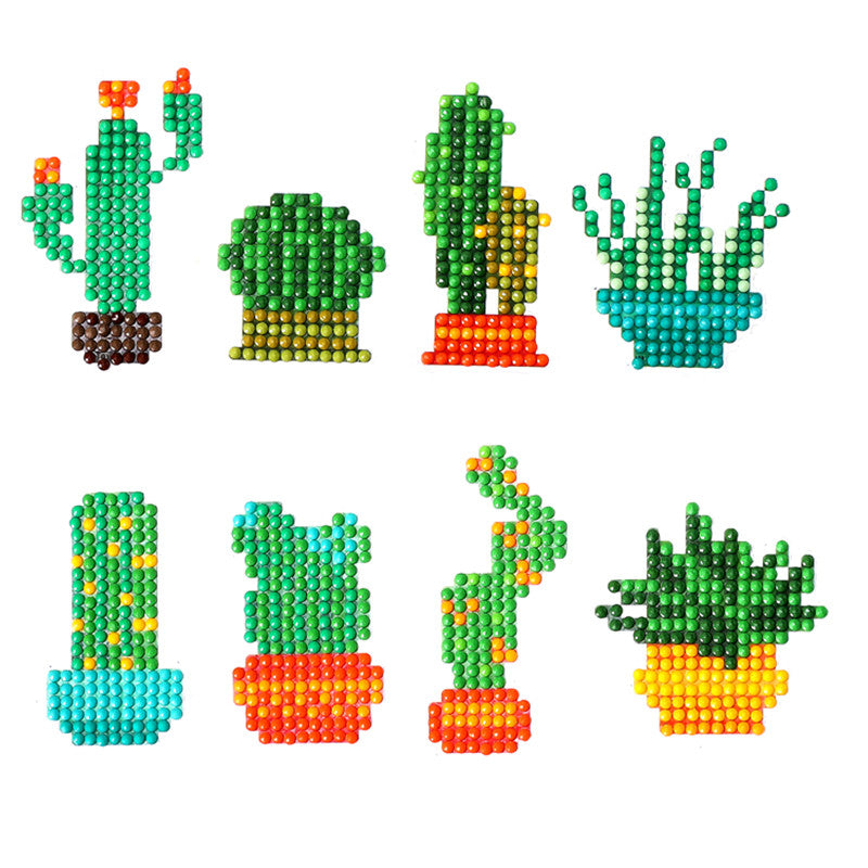 Cactus DIY Diamond Painting Stickers