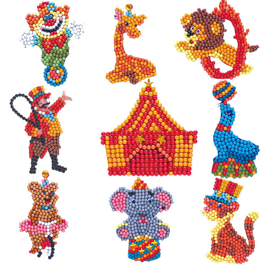 Circus Friends DIY Diamond Painting Stickers
