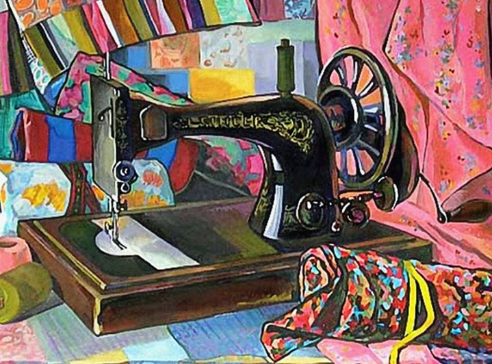Sewing Machine Diamond Painting Kit