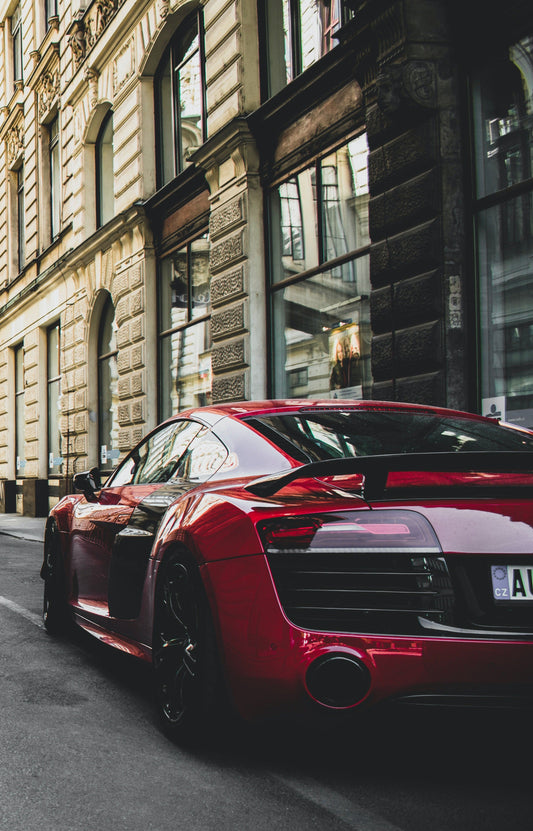 Beautiful red car