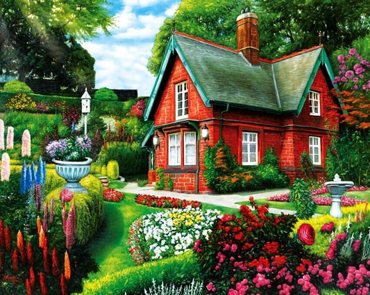 Blooming Garden Paint by Diamonds