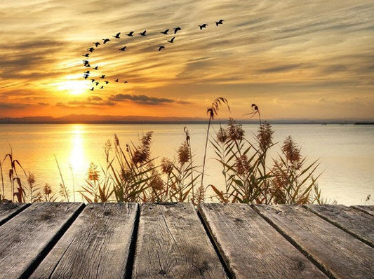 Sunset Lake Paint by Diamonds