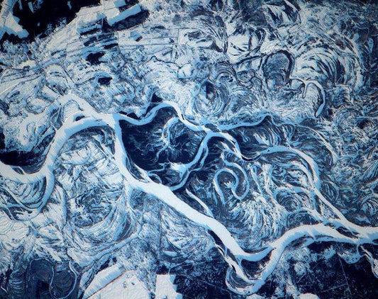 The Frozen Wild Dnieper River Diamond Painting Kit