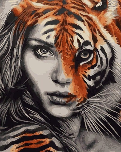 Tiger Lady Paint by Diamonds