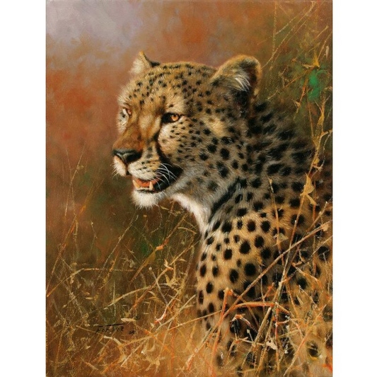 Wild cheetah DIY diamond painting kit