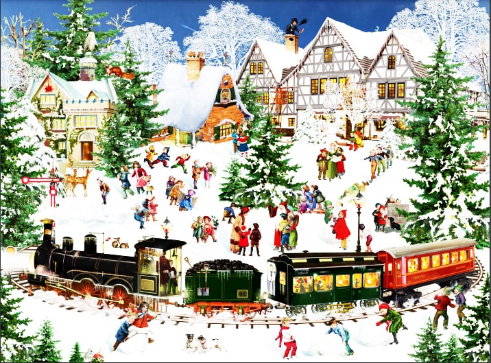 Christmas Winter train