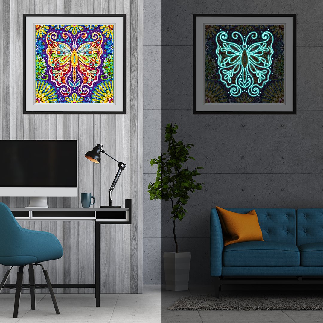 Glow in the dark Butterfly Diamond Painting