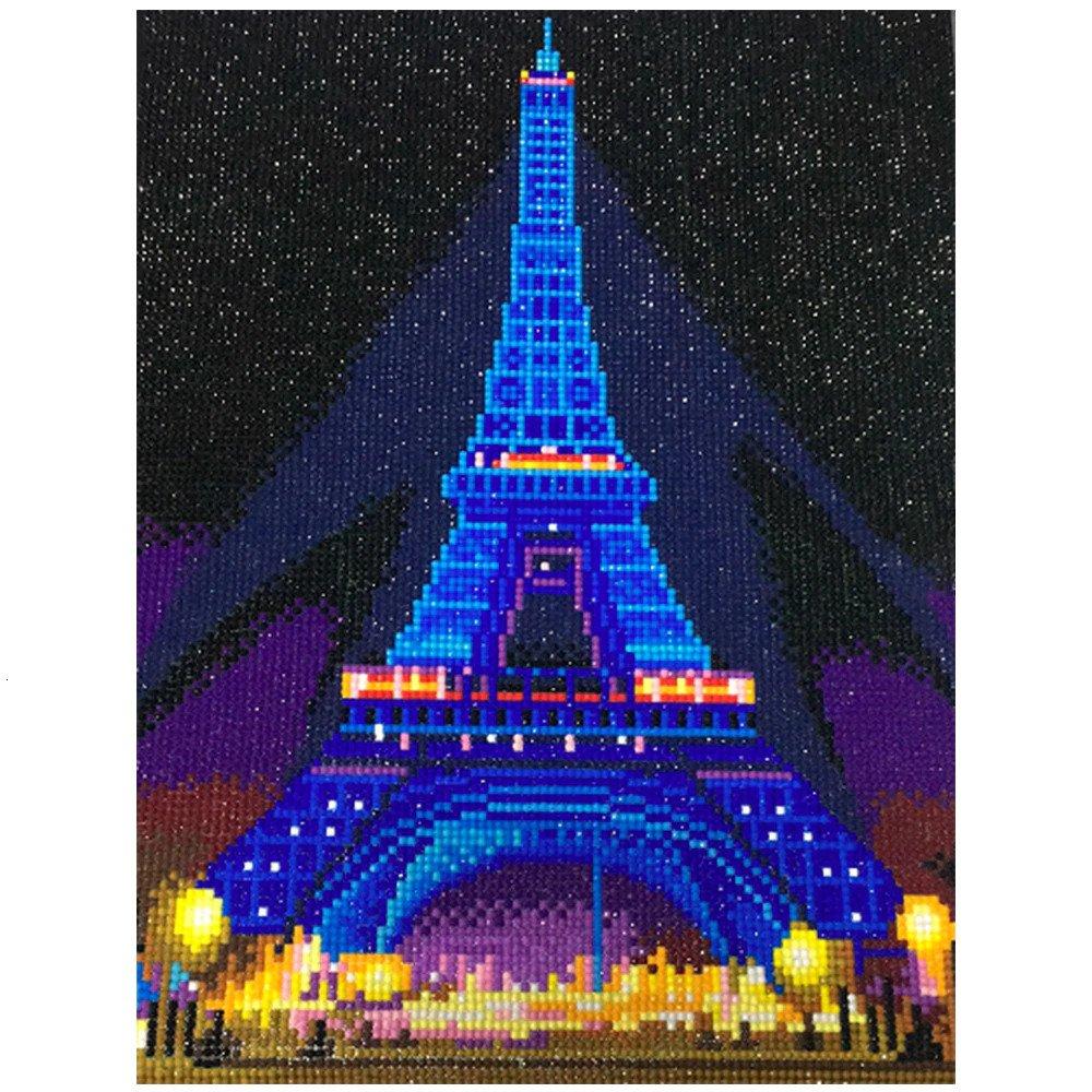 Eiffel Tower LED Diamond Painting