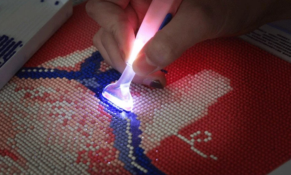 Diamond Painting Light Pen With Adjustable Pen Heads - Light