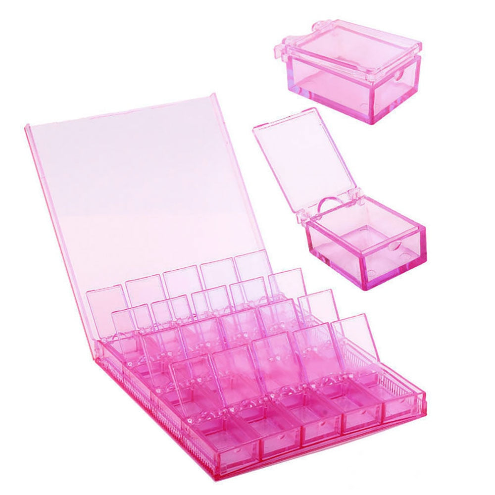 28 Grid Diamond Painting Accessories Case Plastic Box Organizer Drills  Storage