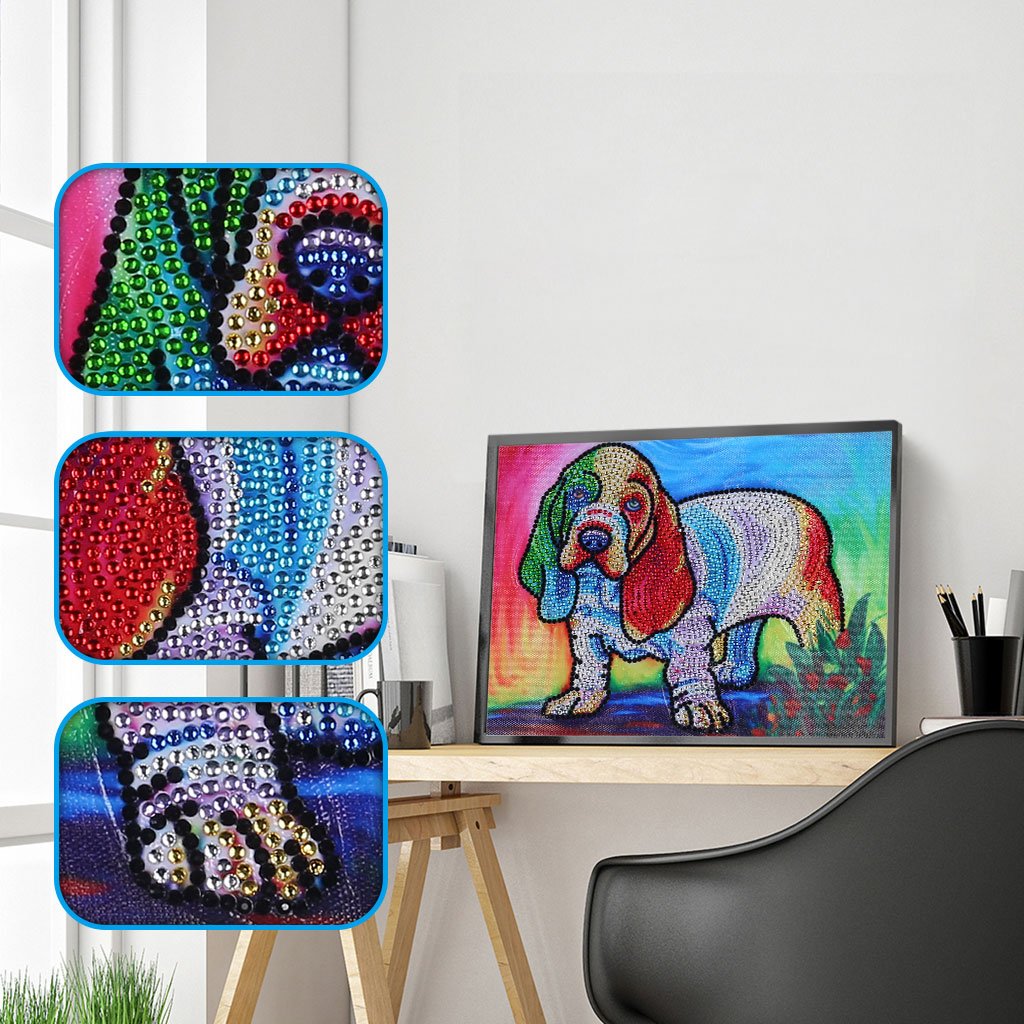 Colorful Little Dog - Special Diamond Painting