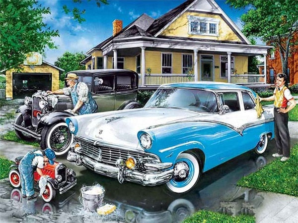 Famous vintage Ford Fairlane - Diamond painting kit - 