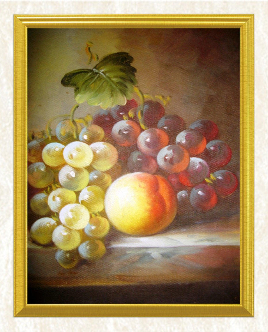 Red & Green Grapes DIY Painting