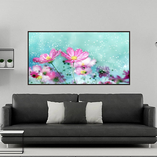 Pretty Pink Flowers DIY Painting