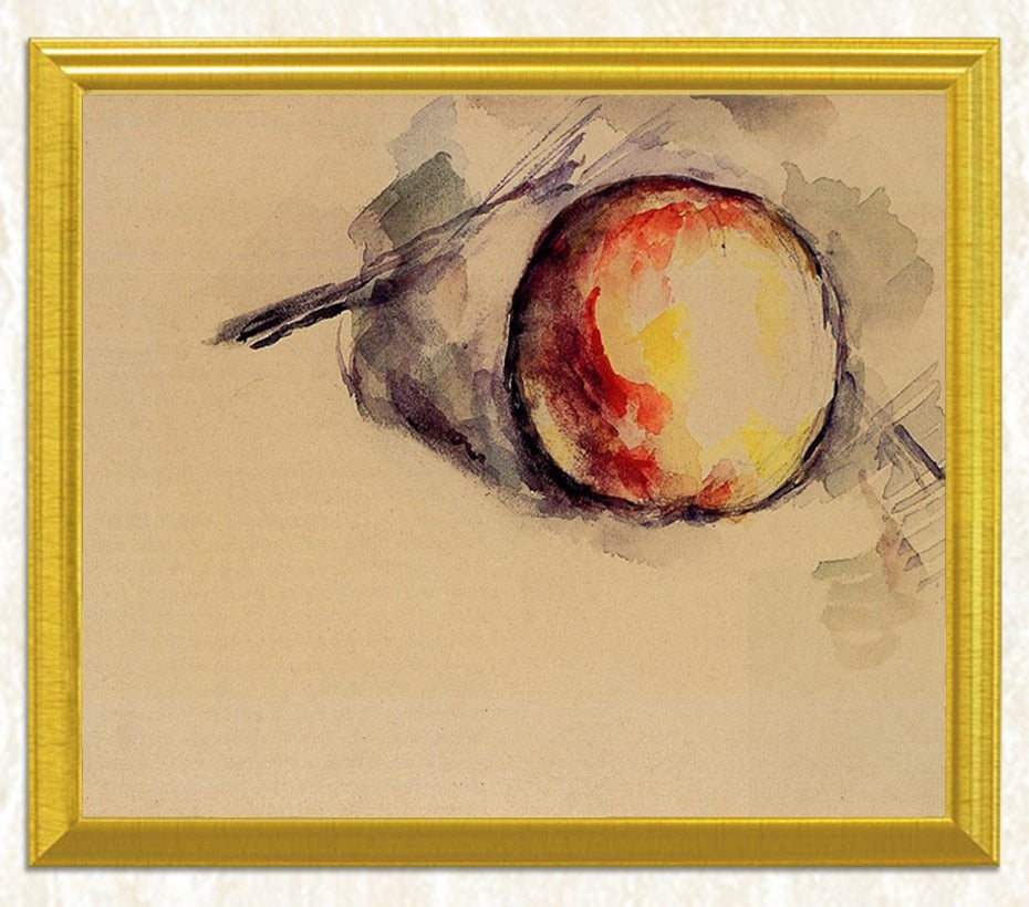 Study of an Apple - Paul Cézanne