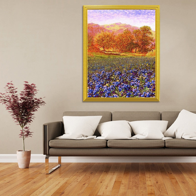 Diamond Pattern Fall Display Autumn Trees Landscape DIY Diamond Painting – All Diamond Painting