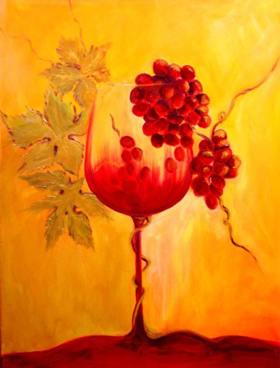 Wine Glass Diamond Painting