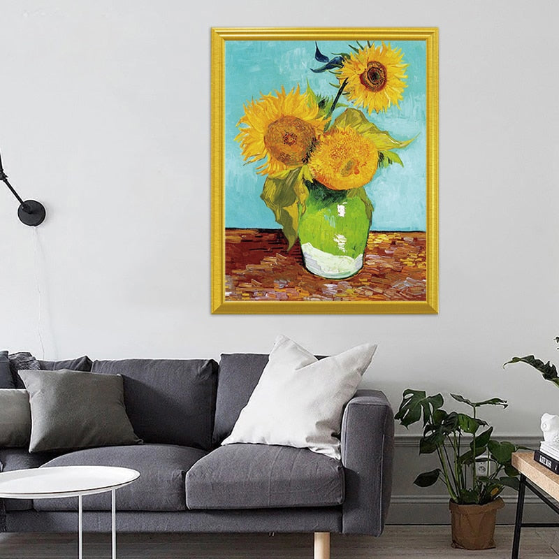 Vincent Van Gogh Sunflowers - 5D Diamond Painting