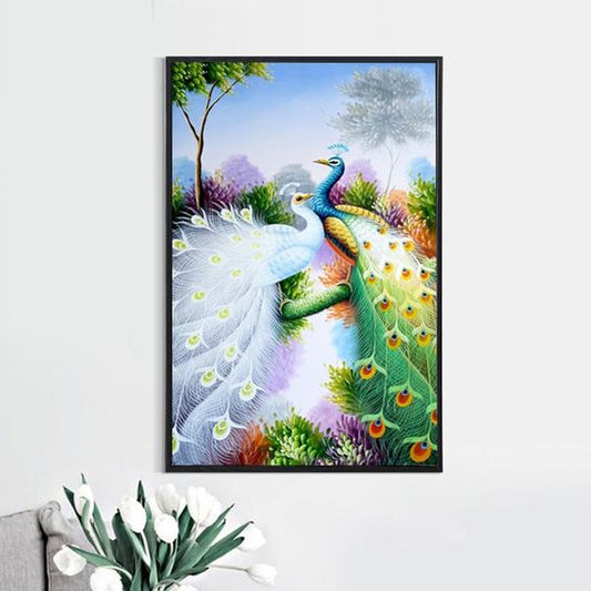 Peacock Pair DIY Diamond Painting