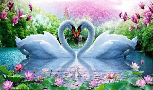Swans 3D Diamond Painting