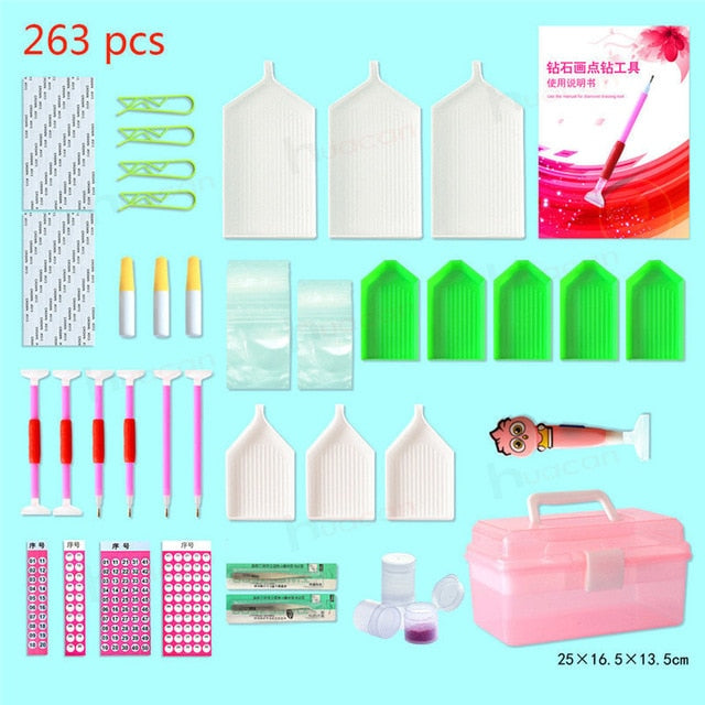 Storage Box for Diamond Painting Accessories - 263 Pcs Kits