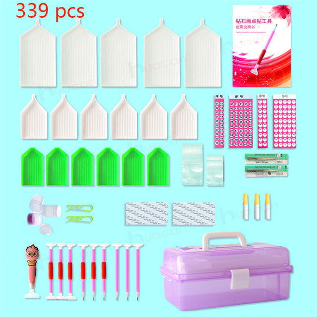 Storage Box for Diamond Painting Accessories - 339 Pcs Kits