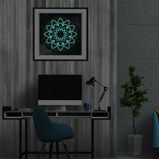 Glow In The Dark 5D Painting Mandala Style